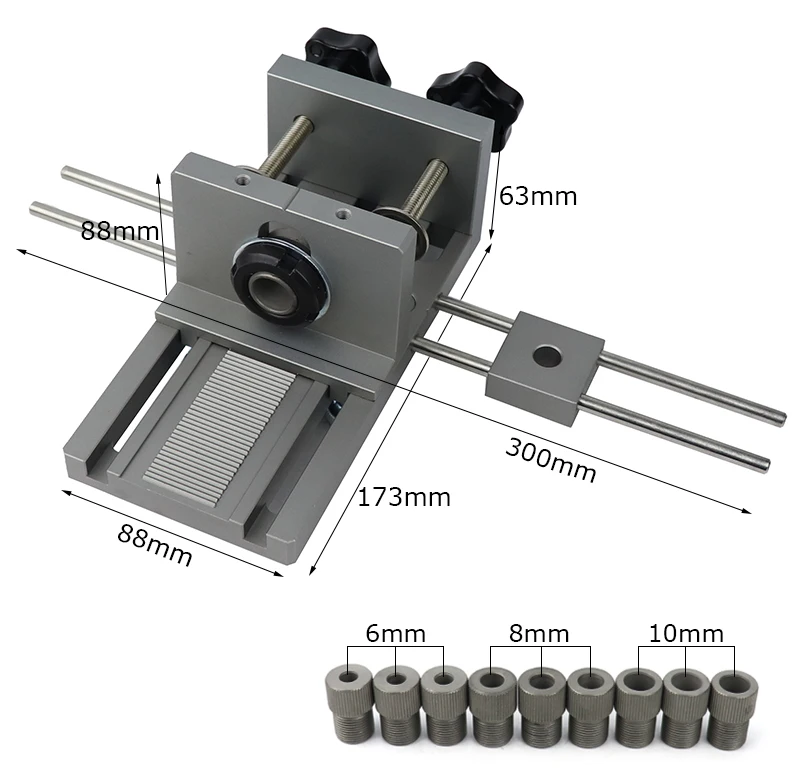 Beruf Holzbearbeitung Puncher Locator Holz Doweling Jig Einstellbare Bohren Guide Für DIY Möbel Anschluss Position Werkzeuge – Detail 2
