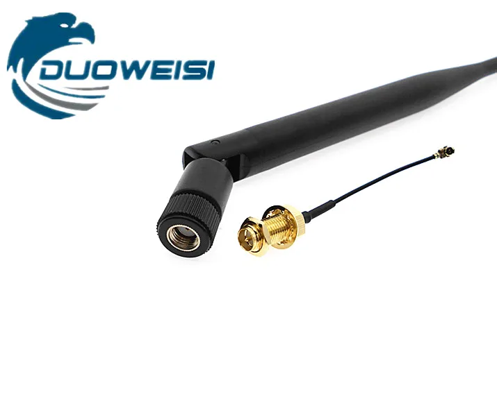 2.4G omnidirectional 2DB high gain antenna WIFI antenna 19.5CM long wireless AP antenna SMA female bore 5CM