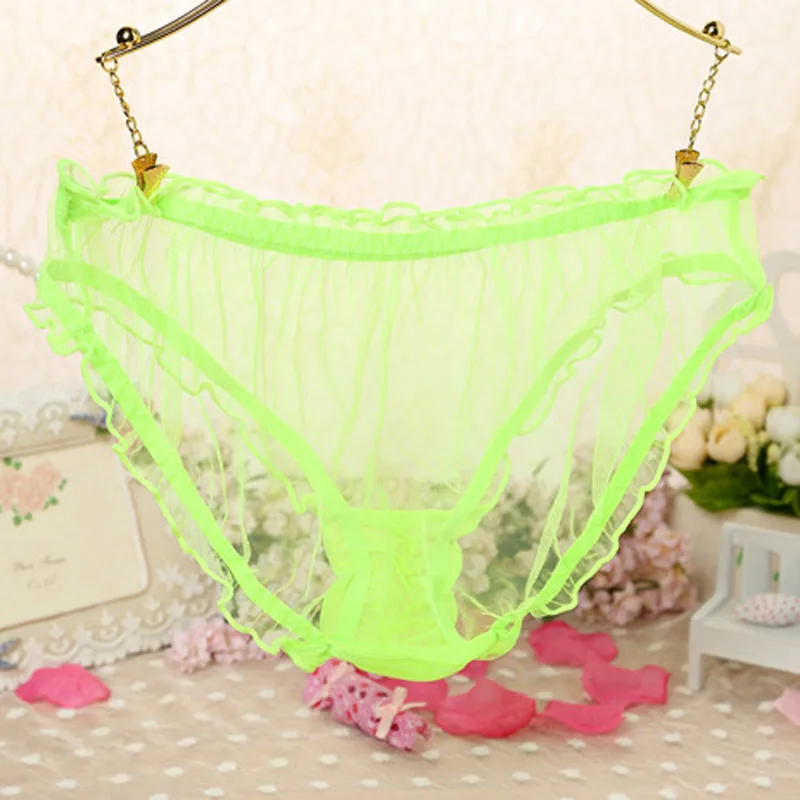 New Girl Women Underwear Lace Sexy Panties Transparent Tanga Thong Panty Calcinhas Women\'s Briefs Cute Seamless Panties Children