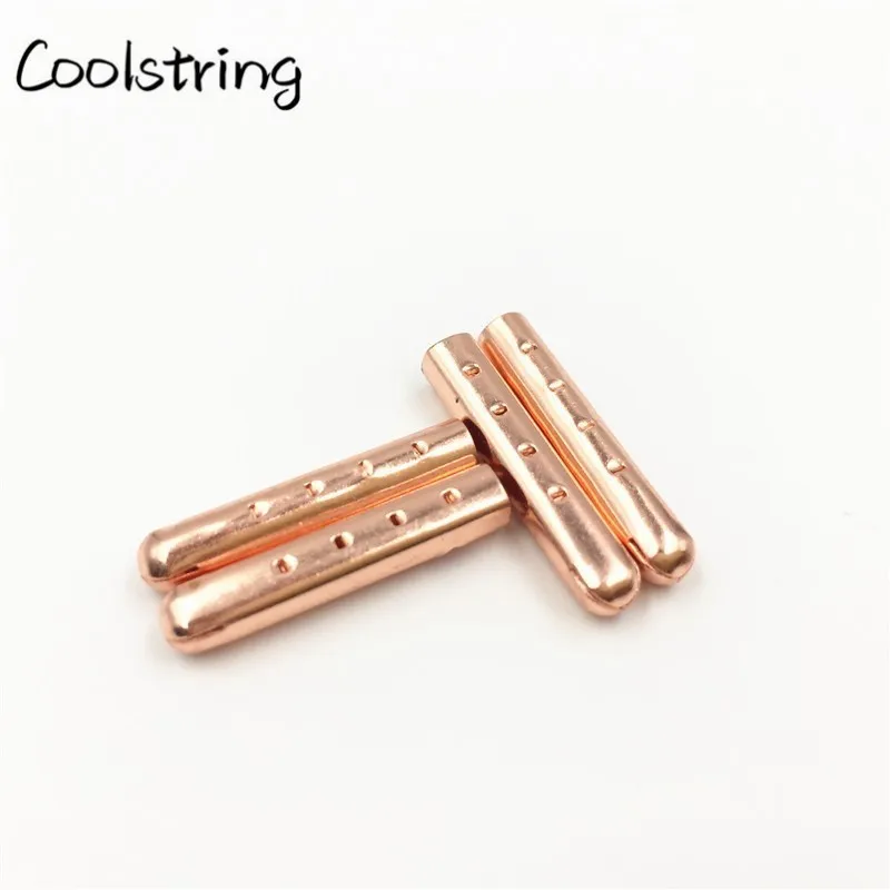 Coolstring 4pcs/1Set 3.8*22mm bullet metal aglets Shoe Lace Tips Replacement Head for Shoestrings Clothes Accessories Drawstring