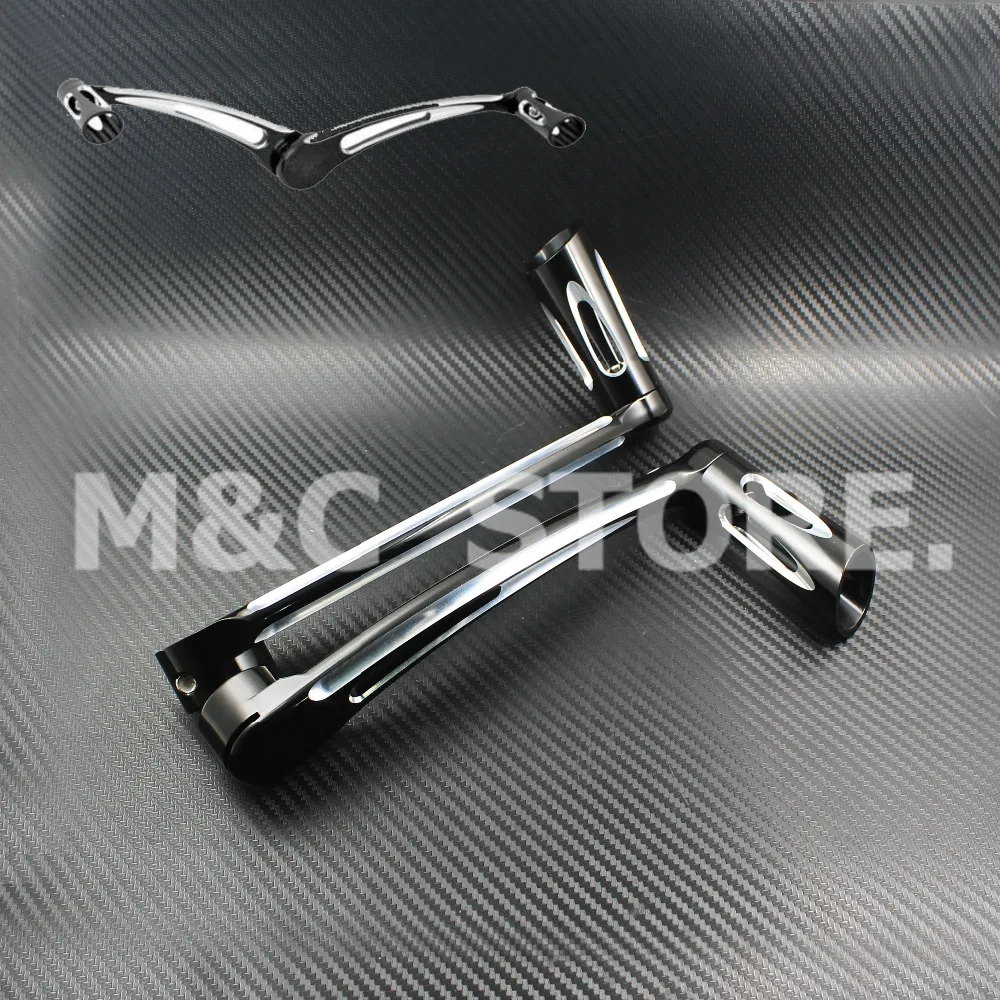 Motorcycle Black Heel/Toe Shift Kit Lever W/ Shifter Pegs For Harley Touring 1997-1415 FLH/T Softail FL 2000-2015