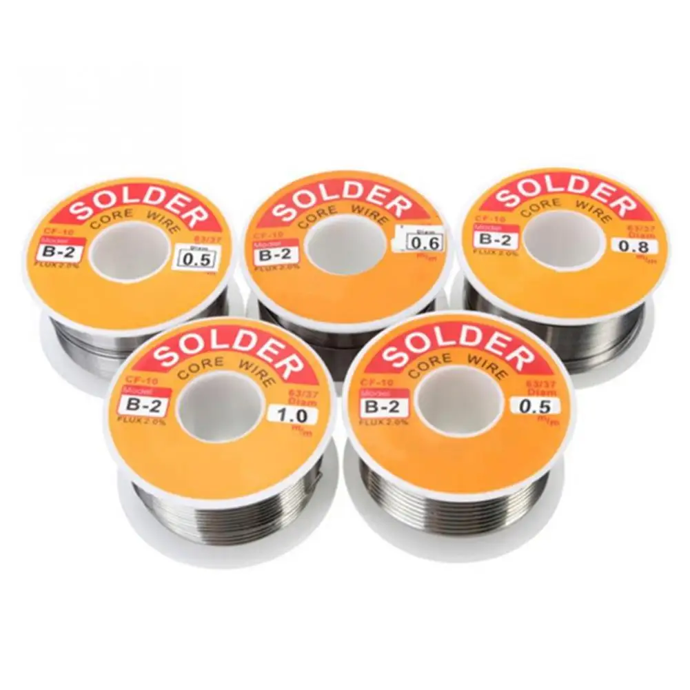 Filo di ferro 63/37mm-2% mm 50g/0.5g di alta qualità 1.0 colofonia filo di saldatura flusso 102 stagno