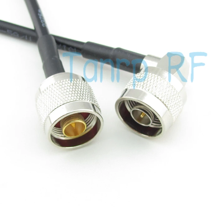 Freeshipping! 3FEET  RF Pigtail coaxial  jumper cableRG58 cable N male plug right angle to N male plug  100cm Wholesale