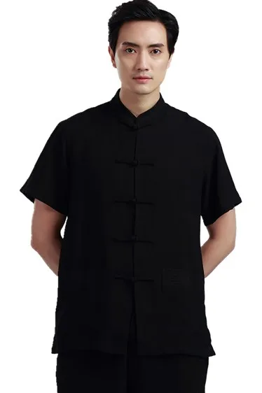 

Shanghai Story traditional chinese clothing for men tai chi shirt male chinese ethnic clothing tangzhuang Top Kungfu Shirt Man