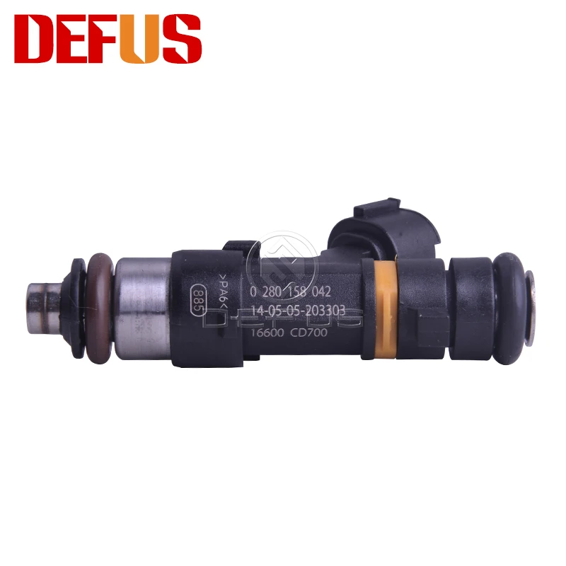 DEFUS Fuel Injector OEM 0280158042 For Nissan INFINITI FX35 05-08 G35 04-07 M35 06-08 350Z V6 3.5L 16600-CD700 16600CD700 New