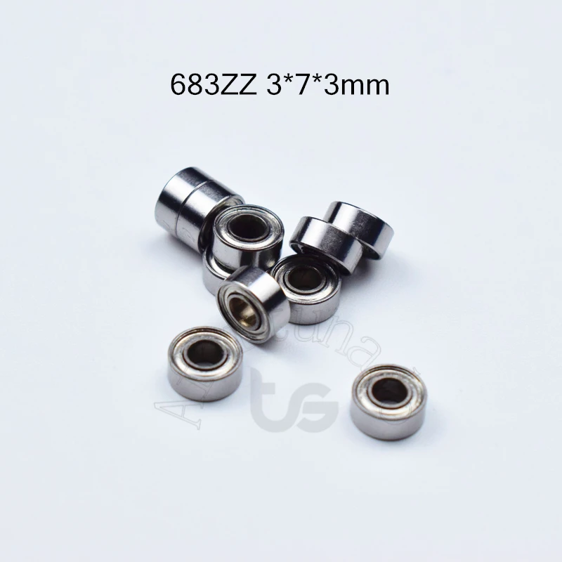 683ZZ 3*7*3(mm) 10pcs chrome steel Metal Sealed Bearings