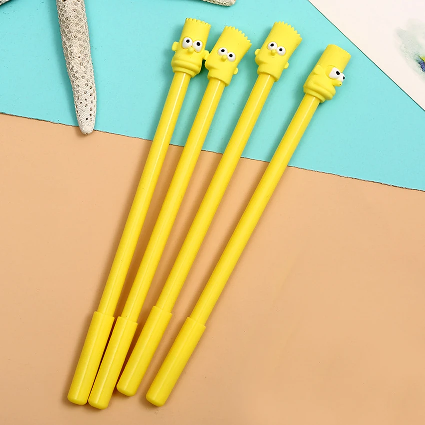 1pc 0.28mm black Ink Kawaii Stationery Kawaii Cute Pineapple Gel Pens Offices School Supply Gift Handles Creative