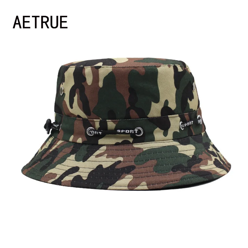 2020 Brand Men Bucket Hat Women Bob Caps Panama Camouflage Sad Boy Flat Hats For Men Cap Snapback Cotton Boonie Sun Bucket Hat