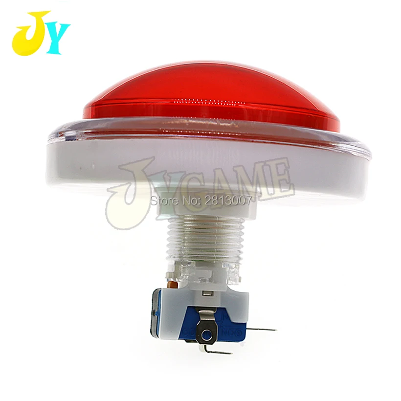 5V 12V LED Lights Button Convex 100mm Push Buttons illuminated Self Reset Button Switches For Beat Music Game Machine