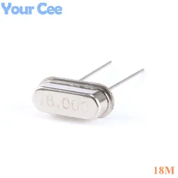 10pcs 18MHz 18 MHz 18M Hz 18.000M Mini Passive Resonator Quartz Crystal Oscillator HC-49S