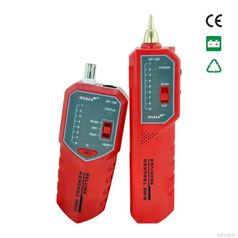 NF-168 Cable tester tracer fault locator 8P4C 8P8C UTP/STP RJ45 RJ11 BNC with anti-interference ability