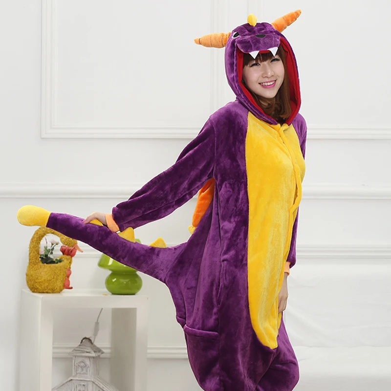 

Adult Anime Kigurumi Onesies Shiryu Costume For Women Animal Blue Stitch Clothing Flannel Onepieces Sleepwear Home Cloths Girl