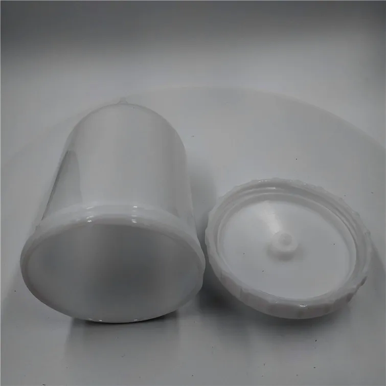 Darmowa wysyłka 400cc plastikowy kubek 400cc aluminiowy kubek 200cc aluminiowy kubek pistolet natryskowy butelka malowanie beczka 1/4 "PF łatwe, aby poradzić sobie z