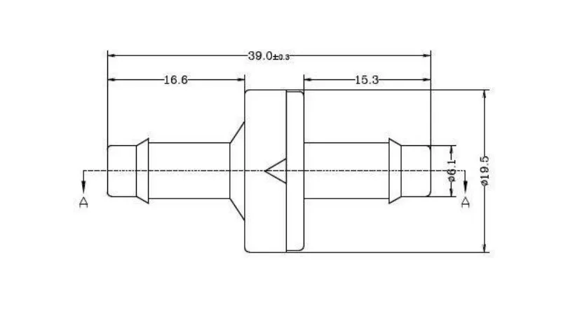 1/4 "kunststoff Ozon Überprüfen Ventil membran PVDF nicht rückkehr ventil reator de ozônio retorno KH-CDP2 DGOzone hersteller – Detail 4