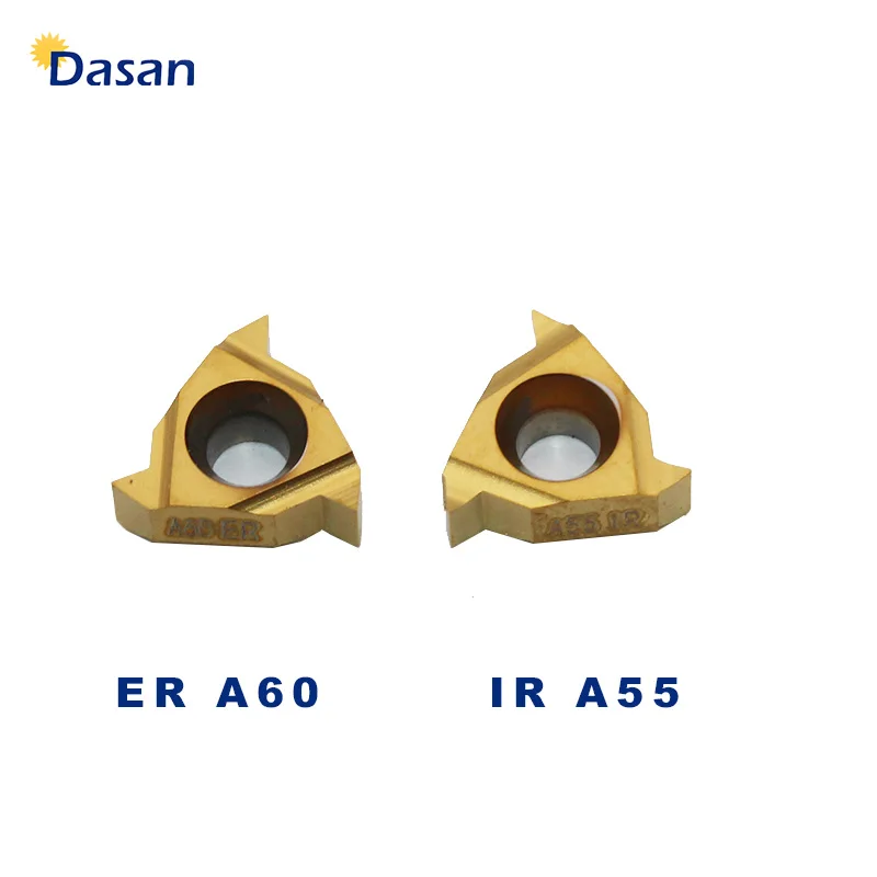 16ER AG60 AG55 16IR 11ER A55 A60 11ir a60 DG20 CNC High Quality Carbide Inserts Threading Turning Tool Threaded Insert for Steel