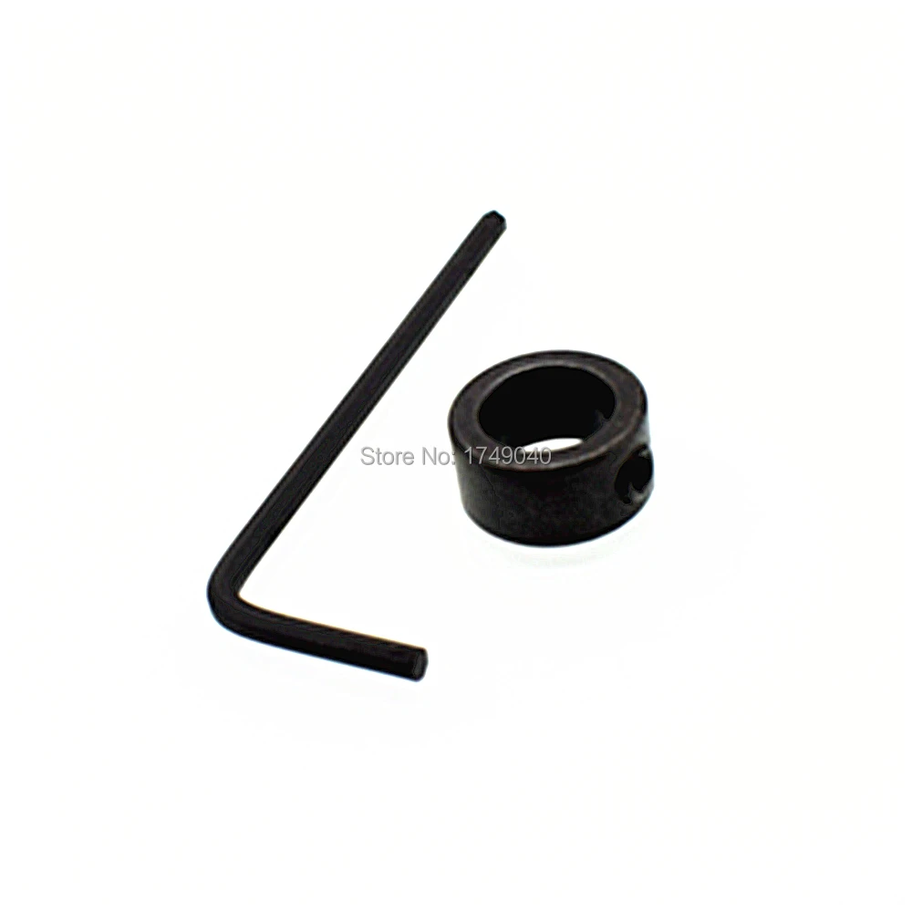Broca de acero al carbono para carpintería, collares de tope de profundidad, anillo de diámetro, posicionador de 10mm, localizador con llave hexagonal portátil