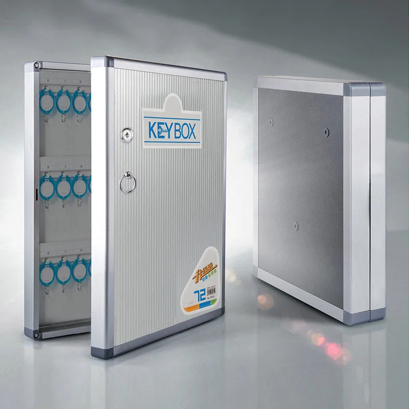 Llaveros de aleación de aluminio, cajas fuertes de almacenamiento de gestión de seguridad montadas en la pared, contiene tarjetas de llave para la empresa, el hogar y la Oficina