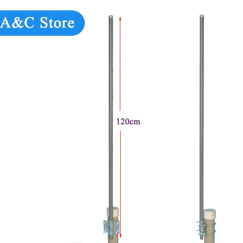 Imagem -02 - Antena de Fibra de Vidro Omni 433mhz Antena de Rádio Base Conector Fêmea Antena para Monitor de Teto e Ambiente Externo