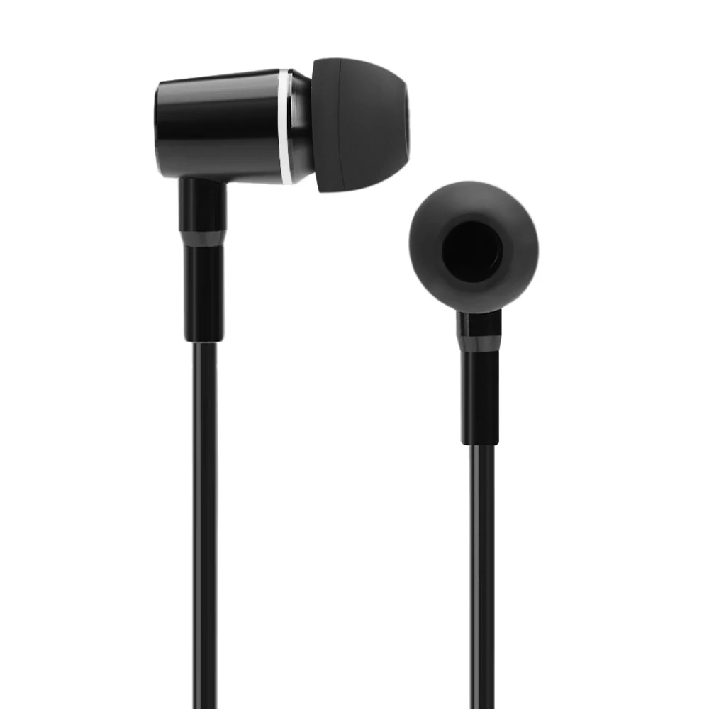 FC12 Stereo Music Headset 3.5mm Earphone In-ear Headphone Radiation Free Noise Reduction Line Control with Mic for Smart Phones