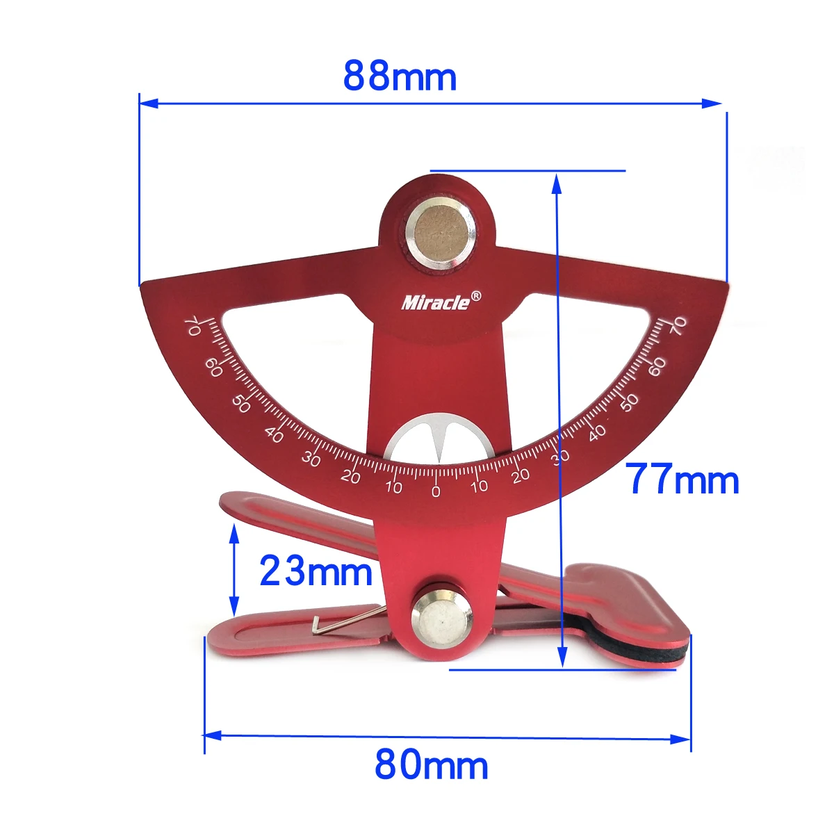 Modelo de avión, regla de ángulo de timón, ala fija RC, instrumento de medición de superficie de timón de avión