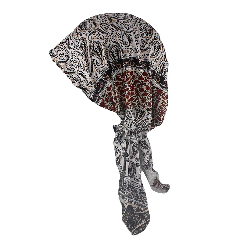 Neue erwachsene Frauen Blumen Kopf bedeckung weibliche Banda nnas Herbst Mode Haar Turban Blumen zubehör für Mädchen Bandagen Hüte Verkauf – Detail 6