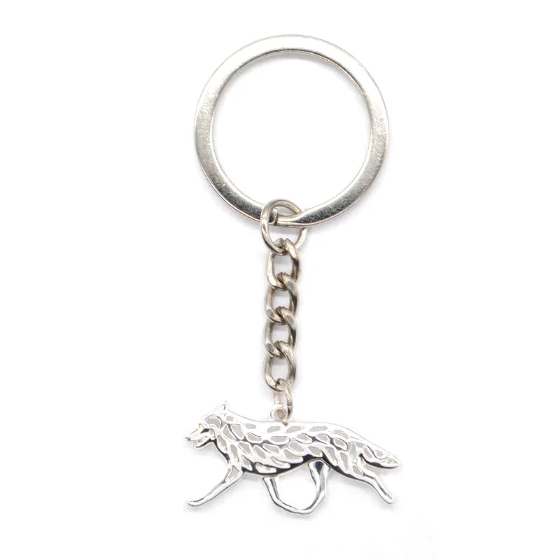 Lovers Cutout Pet Dog Key Chains Lovers' Australian Cattle Dog Pendant Key Chains