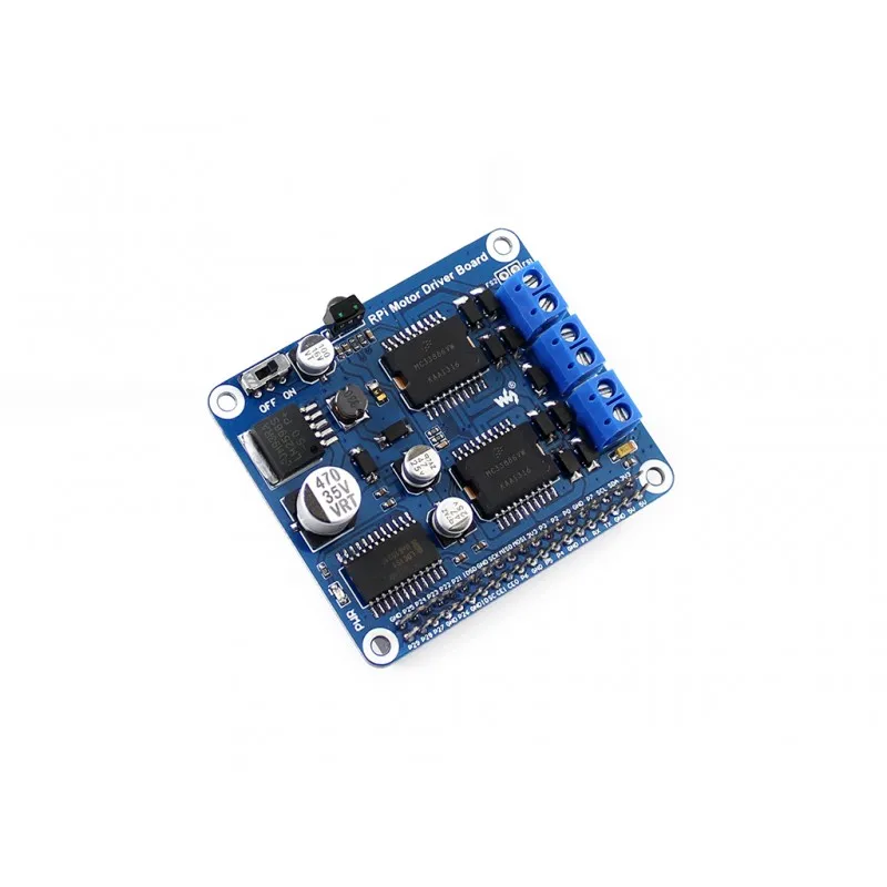 

Waveshare Raspberry Pi A+/B+/2B/3 Model B Expansion Board Motor Driver Board DC Motor Stepper Motor Driver Development Kit