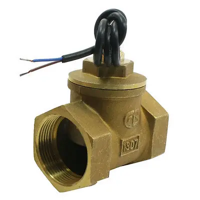 

SEN-HS40 15/8PT Female Thread Brass Piston Water Flow Switch Flowmeter 80L/Min