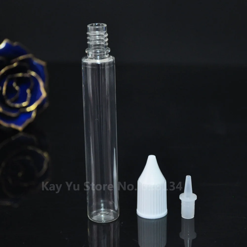 

2000pcs childproof cap type 15ml PET pen shape dropper bottle refillable bottles for liquid