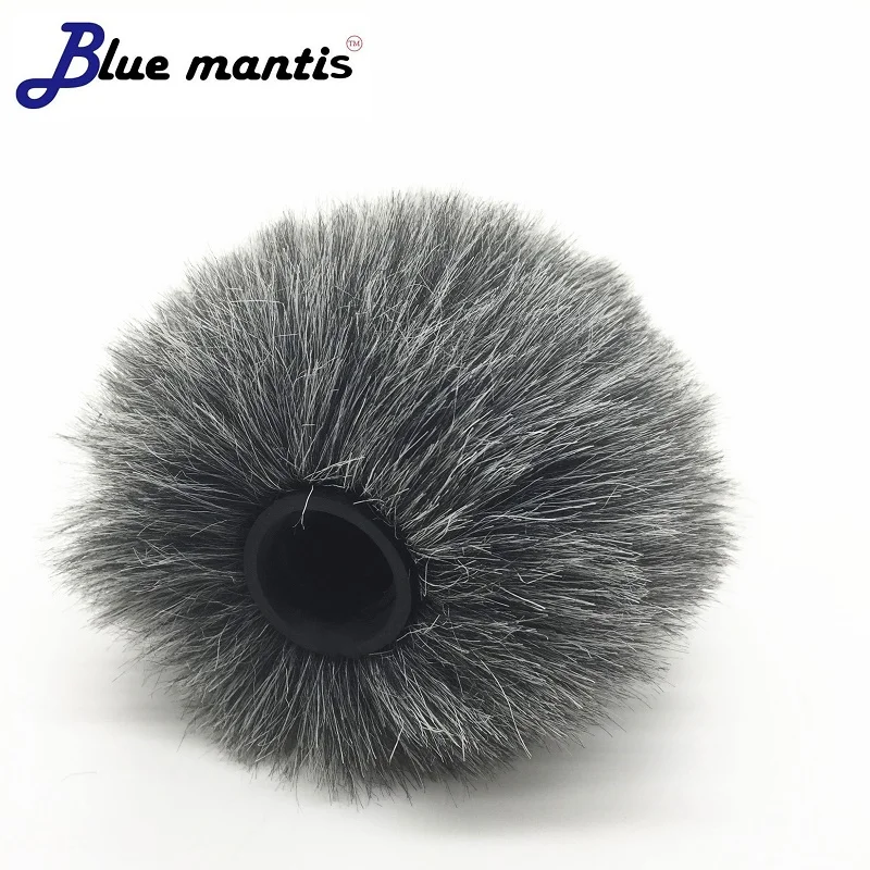 Outdoor Professionelle Pelz Windschutzscheibe Für Rode Video Mic Künstliche Pelz Winddicht Windschutzscheibe Für BOYA MM1 Micro Blue Mantis – Detail 2