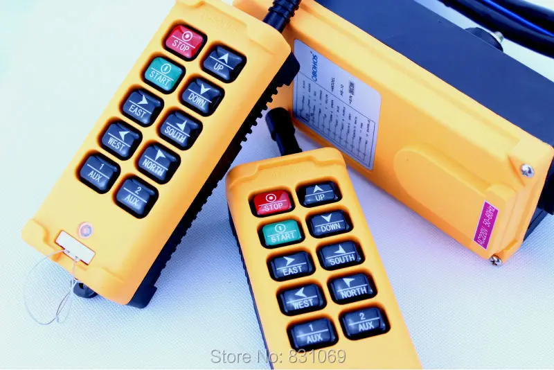 1pcs HS-10 AC/DC24V 10 keys Control industrial Remote Controller 2 Transmitter+1 Receiver Brand New