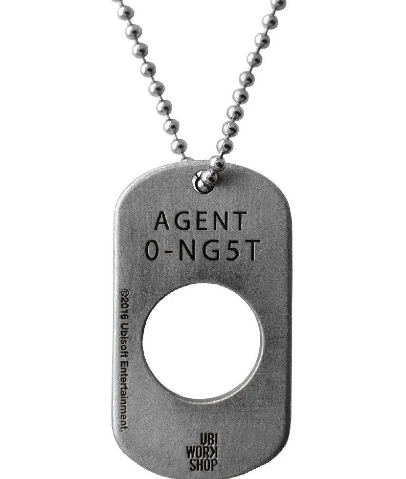 Tom Clancy's The Division Agent ID Necklace SHD Logo Zinc Alloy Pendant Dog Tag