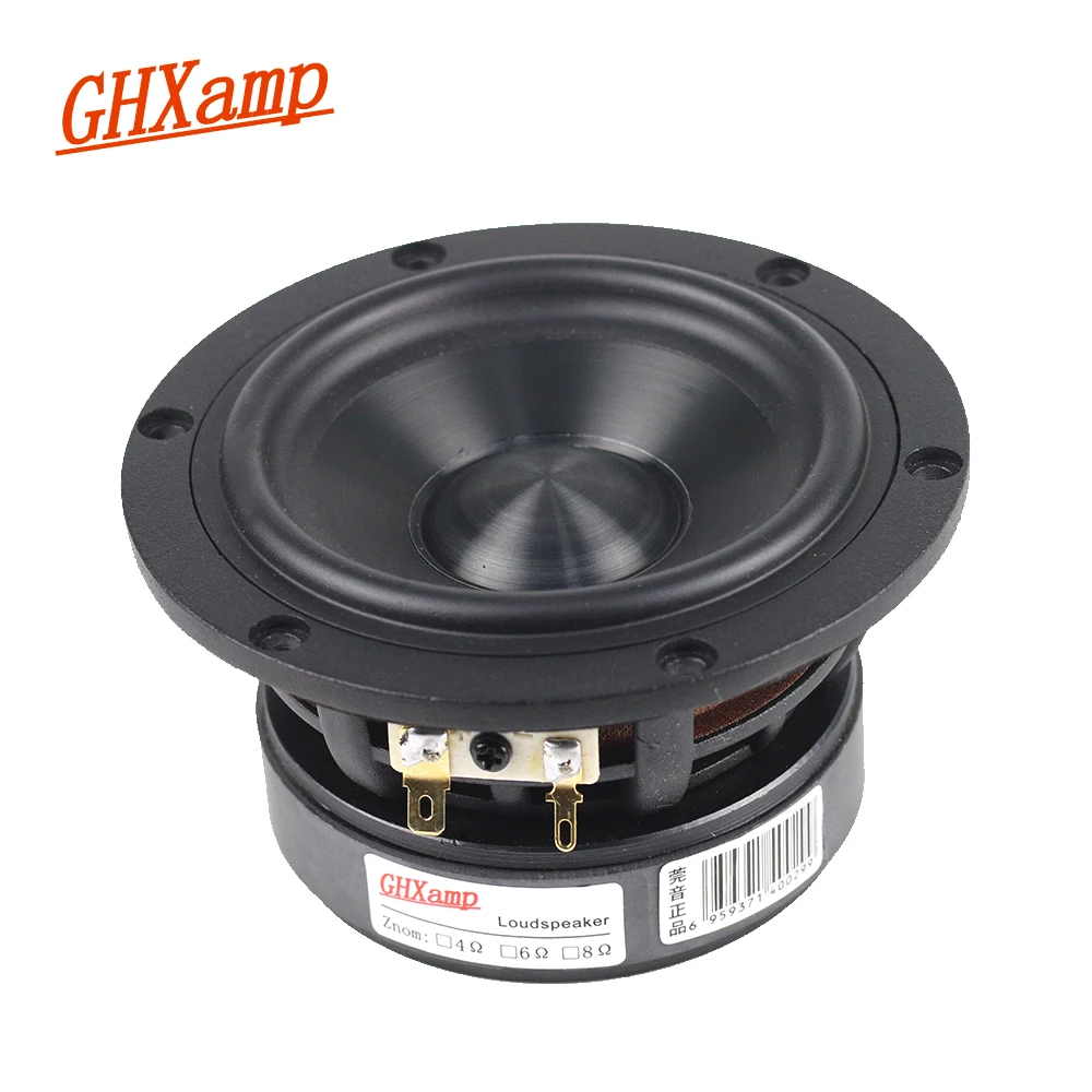 GHXAMP Ceramic Metal Aluminum Film 4 inch 120mm Mid-Bass Woofer Speaker Units HIFI 2 Way 3 Way Mid Bookshelf desktop Horn 1PC