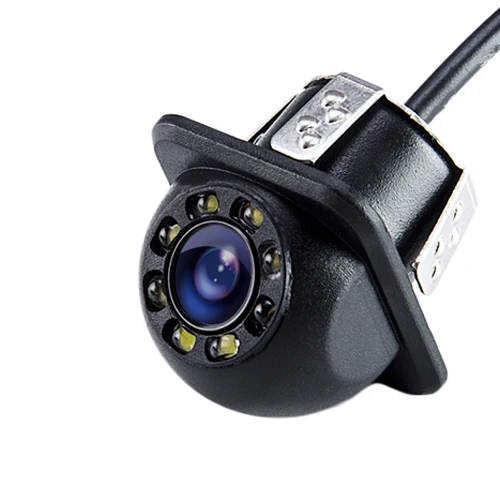 Hippcron Auto Achteruitrijcamera 8LED Nachtzicht Omkeren Auto Parking Monitor CCD Waterdichte HD Video