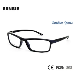 ESNBIE OPTICAL TR90 Memory Men's Glasses Frame Men Myopia Glasses Mens Prescription Frames