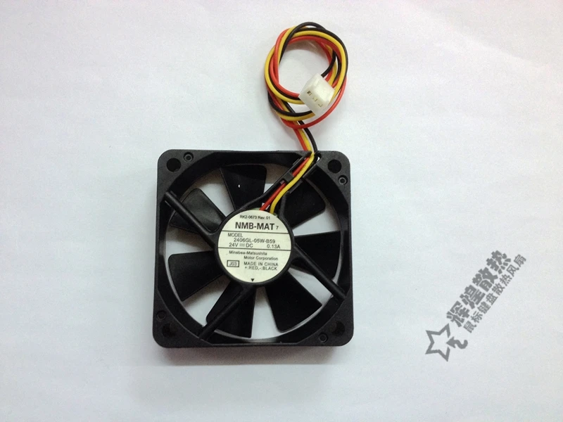 

NEW NMB-MAT Minebea 2406KL-05W-B59 6015 24V 0.13A cooling fan