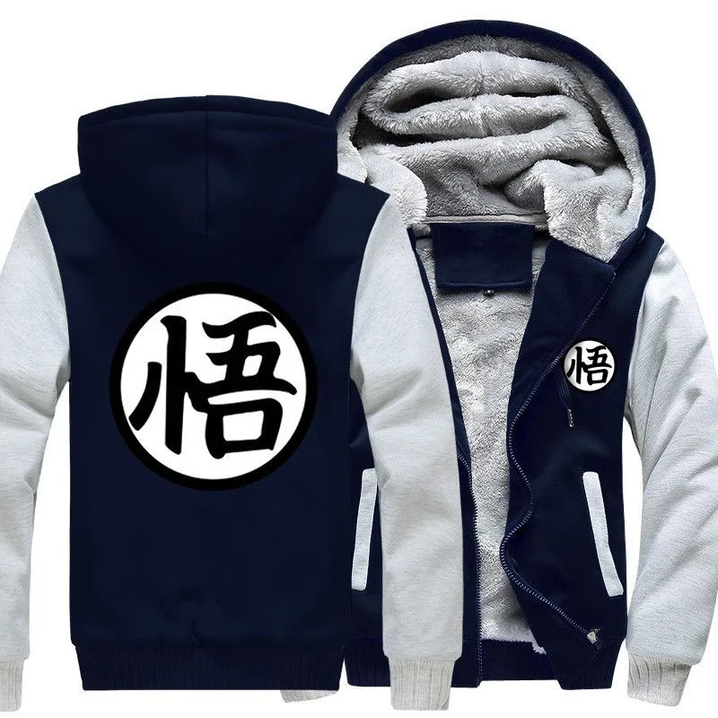 Autumn Winter Jackets Anime Sweatshirt Men Fashion Streetwear Fleece Hoody Men\'s Sportswear  Jacket