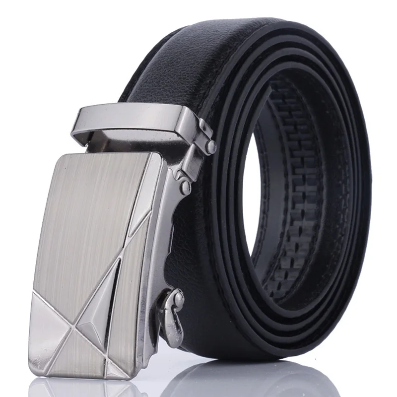 1pcs/Lot Casual Mens Leather Belts Automatic Belt Buckle Dress Waist Belt Strap Waistbelt Dropshipping Wholesale PD-004