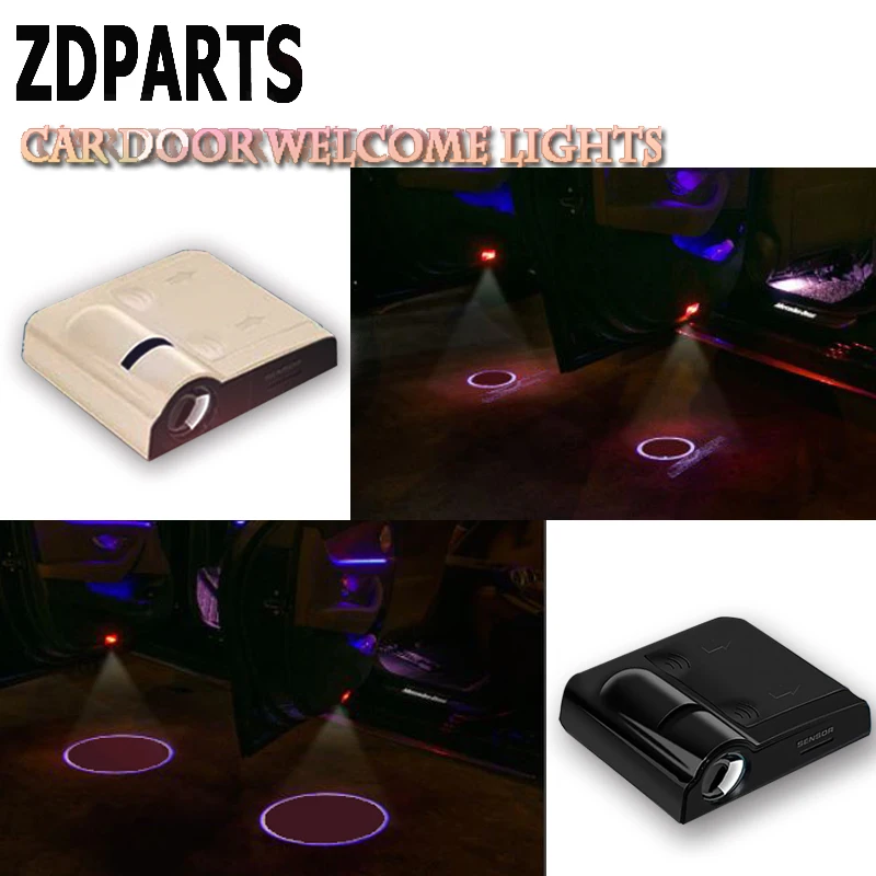 ZDPARTS 2pc Car Logo Door Welcome lights For Suzuki Grand Vitara SX4 Swift Jimny Skoda Octavia A7 A5 Rapid Fabia Yeti Superb