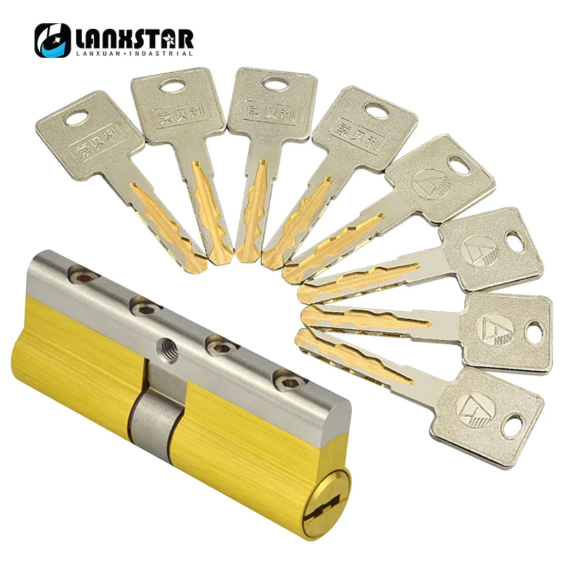 Super C-class Idling 48 Blade All Copper Security Door Household Lock Core Old-fashioned Doors B-class D-class Universal Locks