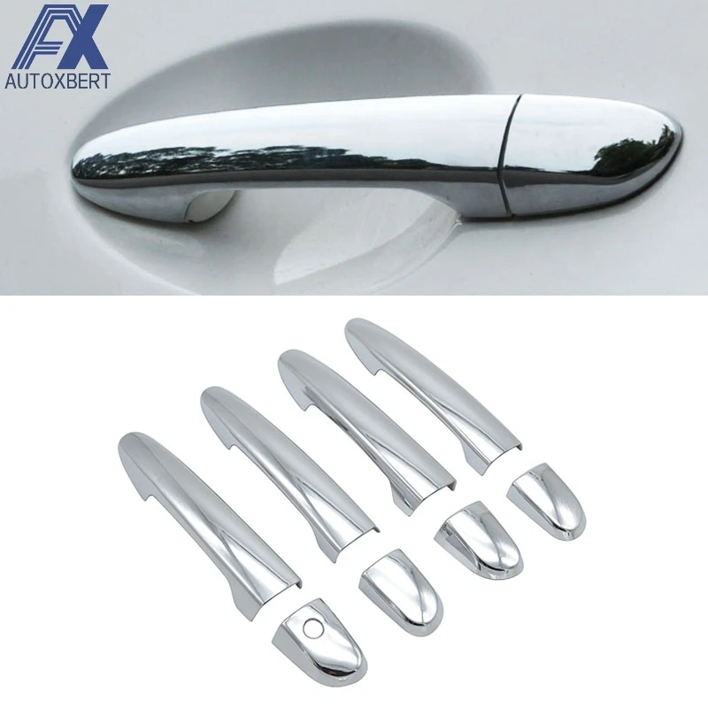 Chrome Side Door Handle Cover For Mazda 2 3 6 Cx-5 2012 - 2014 2015 2016 2017 Catch Trim Overlay Molding Garnish M2 M3 M6 Cx5