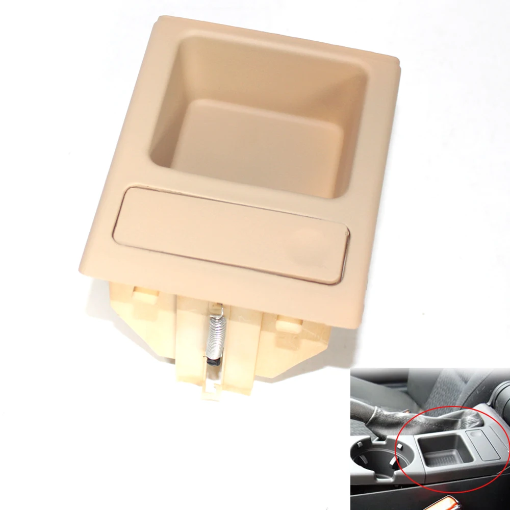 Beige Front Center Console Coin Holder Box fit for BMW E46 325i 325Ci 330Ci M3 325xi 330i 330xi M3 3 Series 51 16 8 217 955