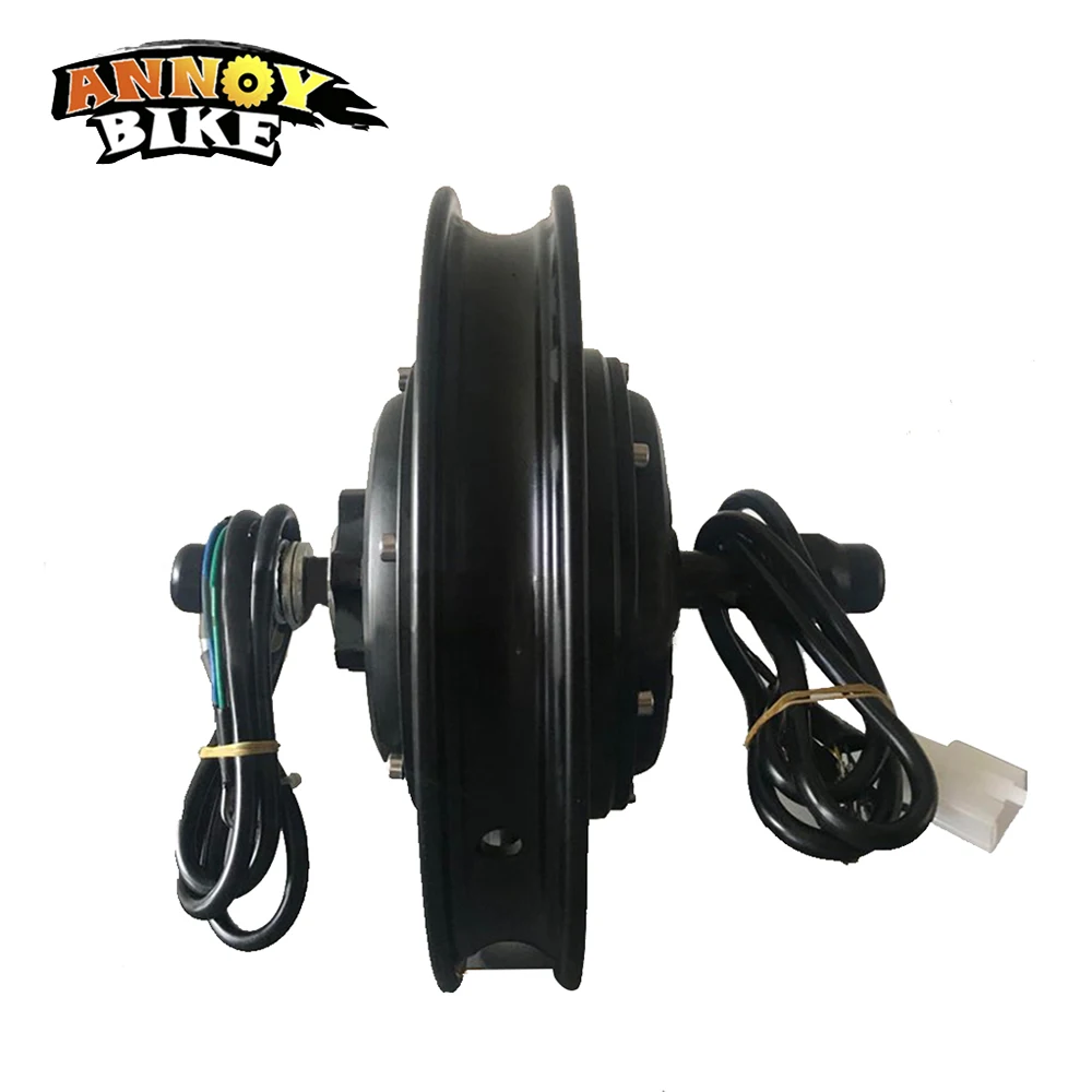 12 inch Hub Motor Ebike 52V60V72V120V 50-120km/h Open Size 130MM Brushless High Speed Mini Motor Electric Bicycle Wheel