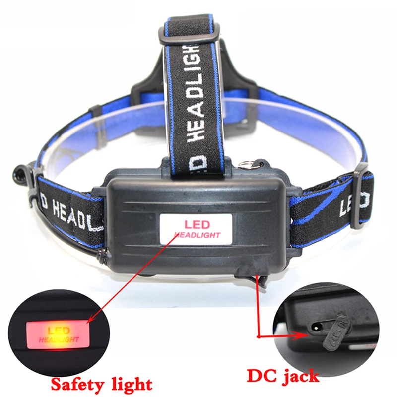 LED Zoom Headlight Flashlight Light Source Rechargeable Camping Headlamp Hunting Head Light Torch Fishing Head Lamp