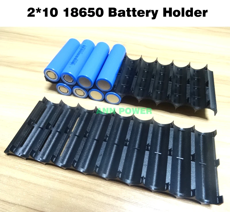 18650 battery holder Cylindrical cell 2*10 plastic holder 18650 lithium ion battery bracket plastic case 2P10S 3P10S 4P10S 5P10S