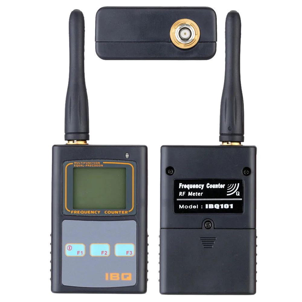 

IBQ101 Portable Frequency Counter Mini Handhold Meter for Two Way Radio Walkie Talkie Transceiver GSM 50 MHz-2.6 GHz LCD Display