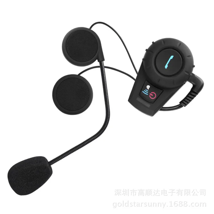 

Bluetooth headset motorcycle helmet stereo sports headset waterproof car walkie talkie FDCVB For Front and rear seat Intercom