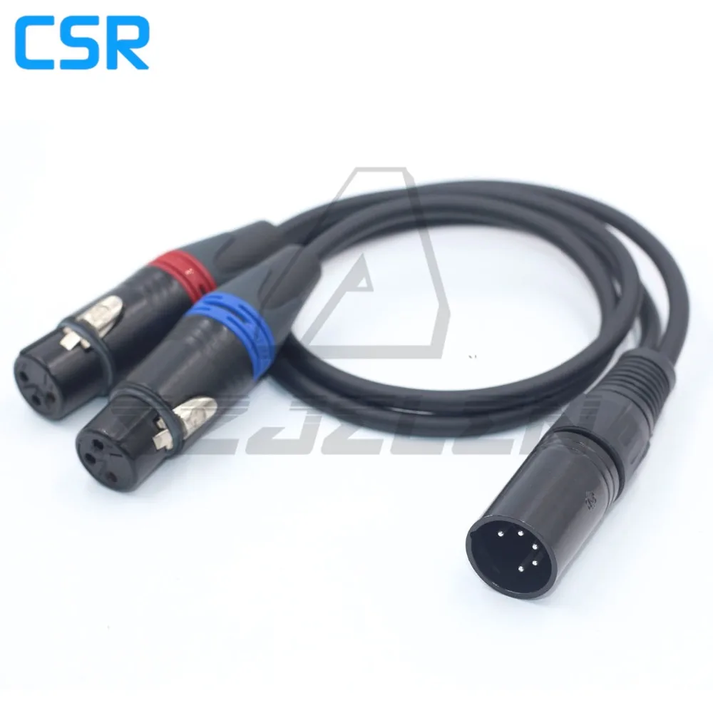 

XLR 5PIN male to (two) XLR 3pin female for ARRI ALEXA XT Audio Line 50cm