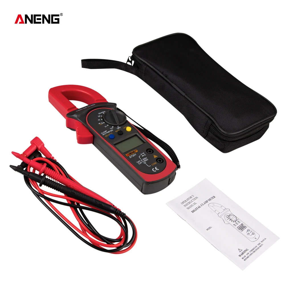 Digital Clamp Multimeter Clamp ammeter transistor tester capacitor test Power test Automotive AC DC voltage tester