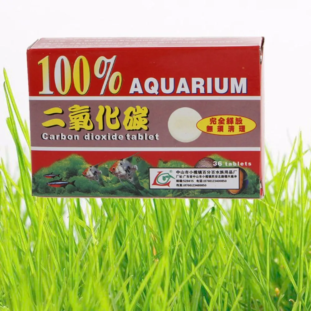36 teile/schachtel CO2 Tablet Kohlendioxid diffusor Für Aquarium Aquatic Float Gras Kostenloser Versand, Aquarium Co2 Diffusor
